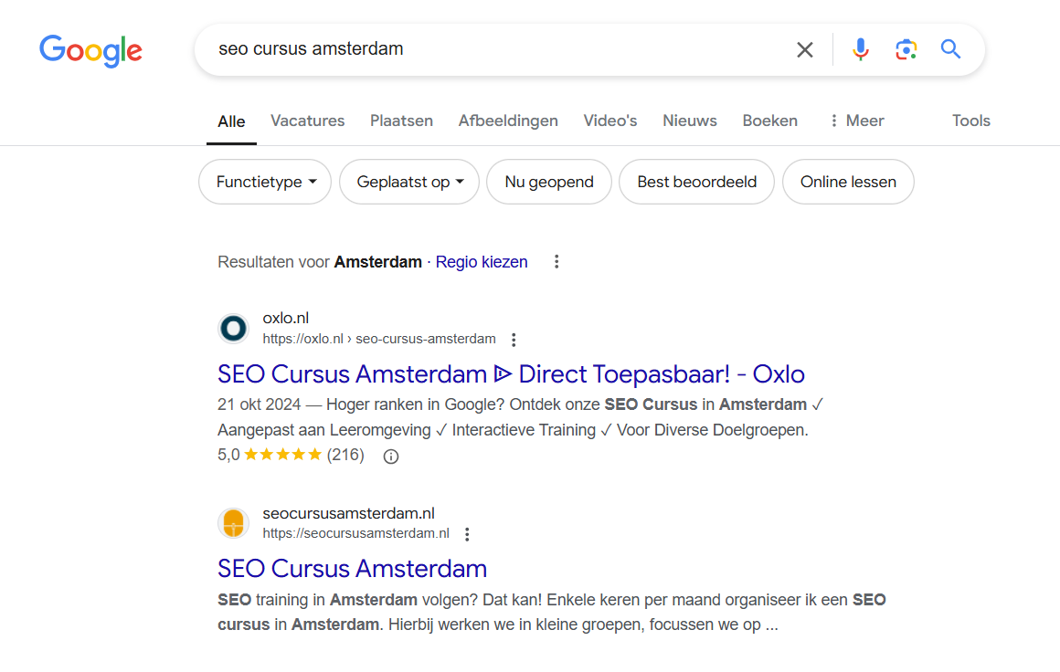 SEO Cursus Amsterdam